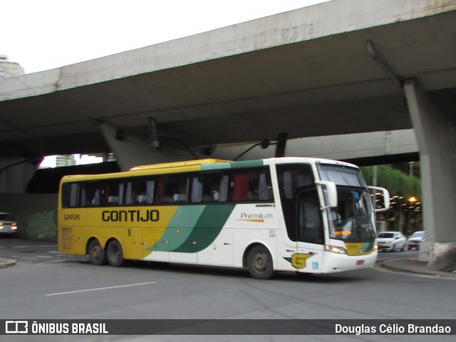 Empresa Gontijo de Transportes 12495 na cidade de Belo Horizonte, Minas Gerais, Brasil, por Douglas Célio Brandao. ID da foto: 8557493.