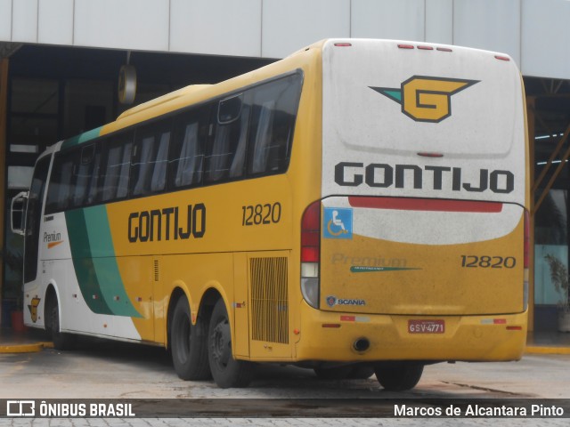 Empresa Gontijo de Transportes 12820 na cidade de Perdões, Minas Gerais, Brasil, por Marcos de Alcantara Pinto. ID da foto: 8556778.