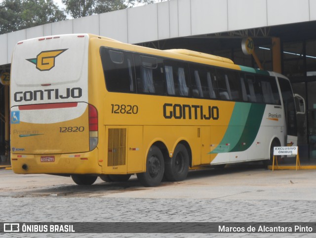 Empresa Gontijo de Transportes 12820 na cidade de Perdões, Minas Gerais, Brasil, por Marcos de Alcantara Pinto. ID da foto: 8556786.