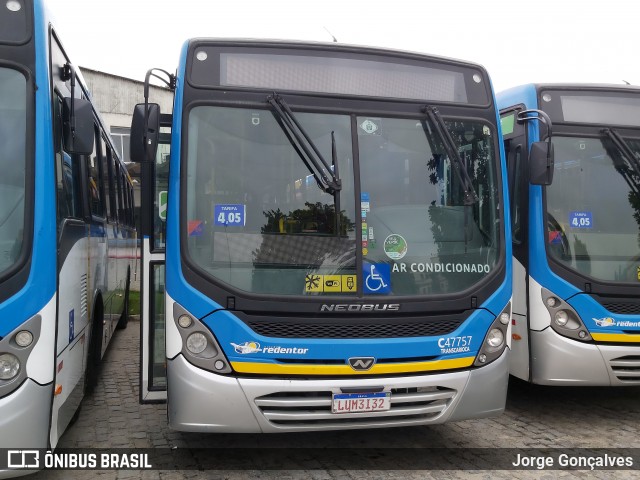 Viação Redentor C47757 na cidade de Rio de Janeiro, Rio de Janeiro, Brasil, por Jorge Gonçalves. ID da foto: 8557825.