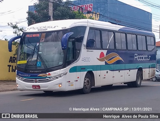 Piccolotur Transportes Turísticos 4600 na cidade de Campinas, São Paulo, Brasil, por Henrique Alves de Paula Silva. ID da foto: 8557738.