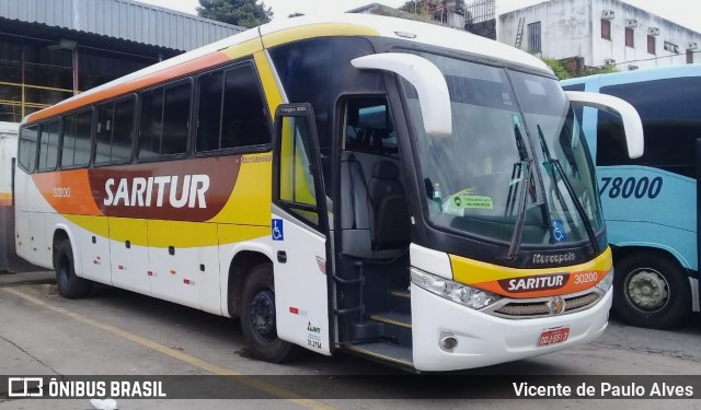 Saritur - Santa Rita Transporte Urbano e Rodoviário 30200 na cidade de Belo Horizonte, Minas Gerais, Brasil, por Vicente de Paulo Alves. ID da foto: 8556460.