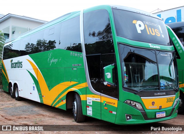 Tocantins Transportes e Turismo 3083 na cidade de Imperatriz, Maranhão, Brasil, por Pará Busologia. ID da foto: 8556143.