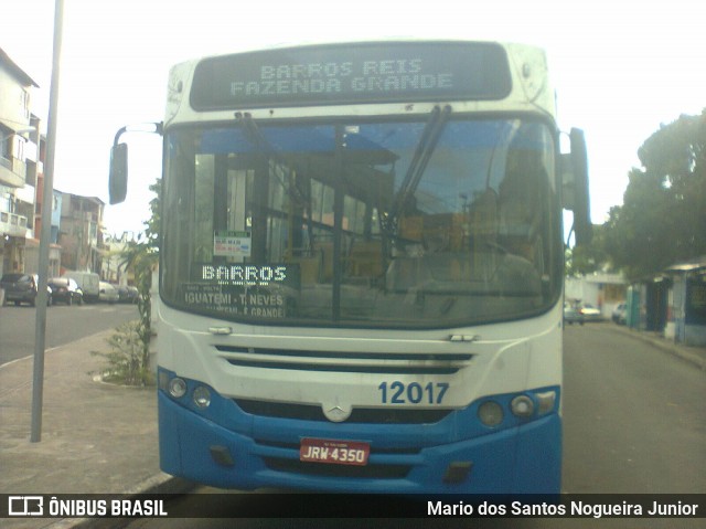 Concessionária Salvador Norte - CSN Transportes 12017 na cidade de Salvador, Bahia, Brasil, por Mario dos Santos Nogueira Junior. ID da foto: 8558787.