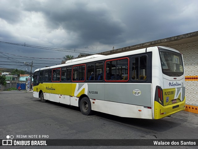 Viação Nilopolitana RJ 123.056 na cidade de Nova Iguaçu, Rio de Janeiro, Brasil, por Walace dos Santos. ID da foto: 8558359.