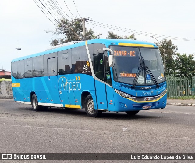 Viação Nossa Senhora do Amparo RJ 186.298 na cidade de Niterói, Rio de Janeiro, Brasil, por Luiz Eduardo Lopes da Silva. ID da foto: 8557665.