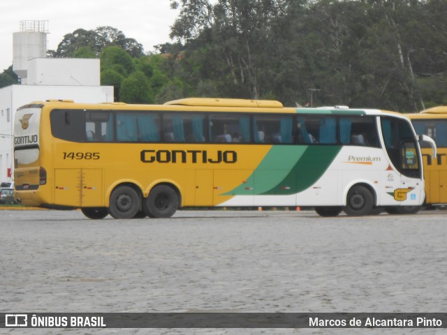 Empresa Gontijo de Transportes 14985 na cidade de Perdões, Minas Gerais, Brasil, por Marcos de Alcantara Pinto. Número da foto: #8556760.