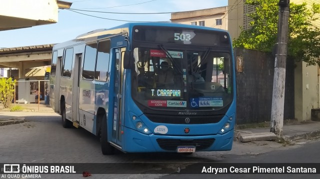 Viação Praia Sol 12225 na cidade de Vila Velha, Espírito Santo, Brasil, por Adryan Cesar Pimentel Santana. ID da foto: 8561791.