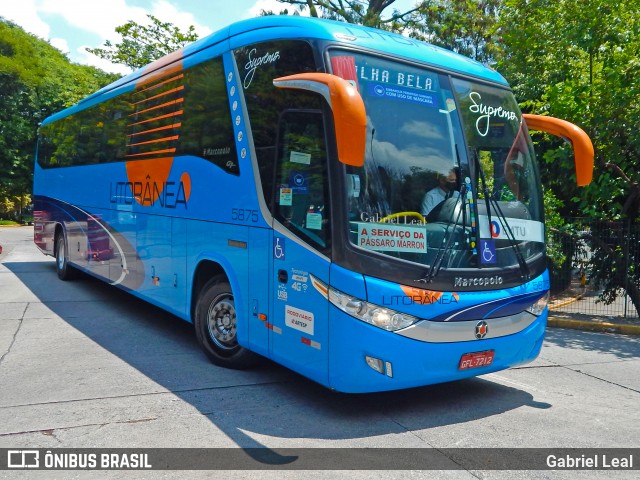 Litorânea Transportes Coletivos 5875 na cidade de São Paulo, São Paulo, Brasil, por Gabriel Leal. Número da foto: #8559474.