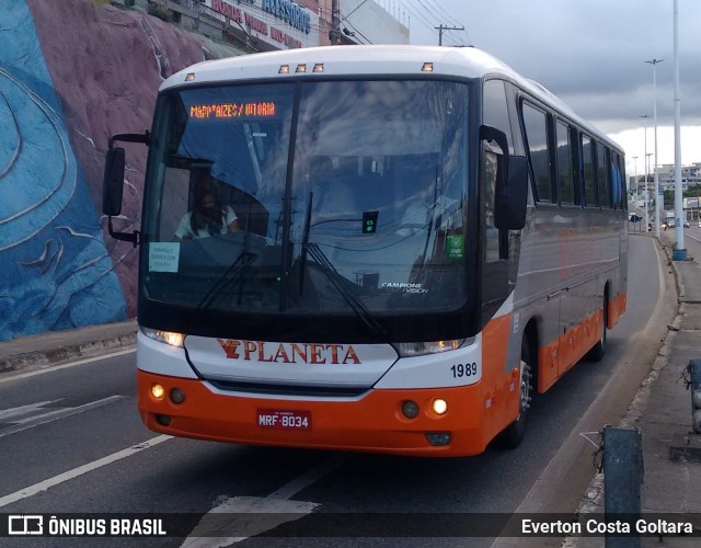 Planeta Transportes Rodoviários 1989 na cidade de Cariacica, Espírito Santo, Brasil, por Everton Costa Goltara. ID da foto: 8561181.