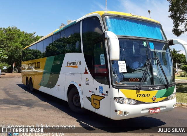 Empresa Gontijo de Transportes 17360 na cidade de Foz do Iguaçu, Paraná, Brasil, por JULIO SILVA. ID da foto: 8561841.