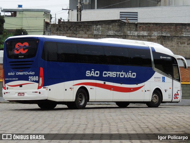 Viação São Cristóvão 2560 na cidade de Divinópolis, Minas Gerais, Brasil, por Igor Policarpo. ID da foto: 8560991.