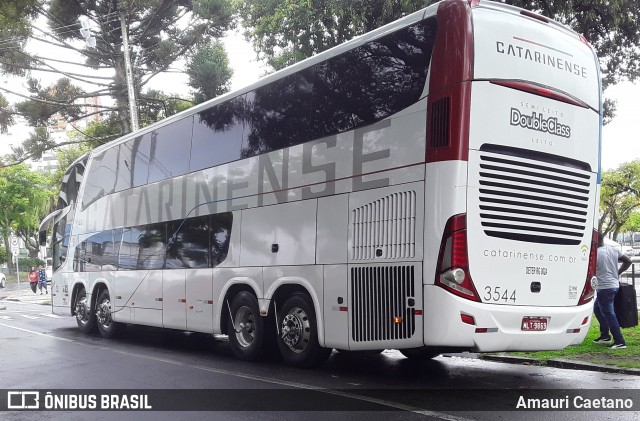 Auto Viação Catarinense 3544 na cidade de Curitiba, Paraná, Brasil, por Amauri Caetano. ID da foto: 8561133.