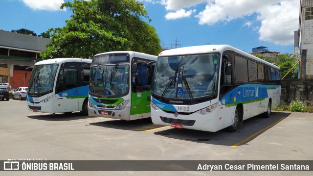 Unimar Transportes 18102 na cidade de Cariacica, Espírito Santo, Brasil, por Adryan Cesar Pimentel Santana. ID da foto: 8559364.