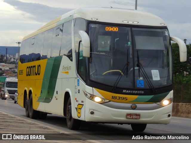 Empresa Gontijo de Transportes 18395 na cidade de Belo Horizonte, Minas Gerais, Brasil, por Adão Raimundo Marcelino. ID da foto: 8561866.