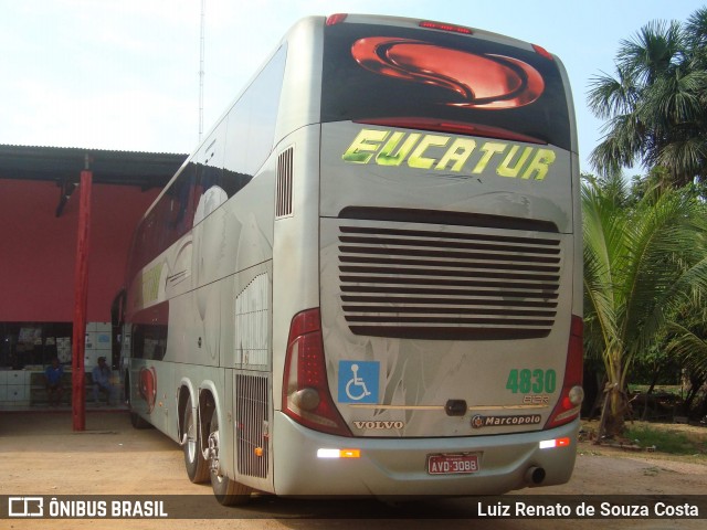 Eucatur - Empresa União Cascavel de Transportes e Turismo 4830 na cidade de Amazonas, Brasil, por Luiz Renato de Souza Costa. Número da foto: #8559411.