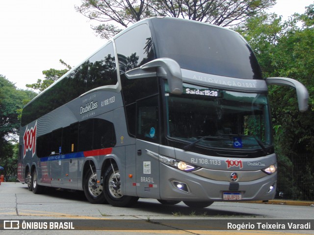 Auto Viação 1001 RJ 108.1133 na cidade de São Paulo, São Paulo, Brasil, por Rogério Teixeira Varadi. ID da foto: 8563640.