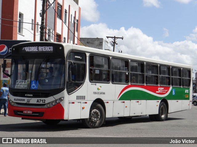 Viação Princesinha do Sertão A712 na cidade de Feira de Santana, Bahia, Brasil, por João Victor. ID da foto: 8563285.