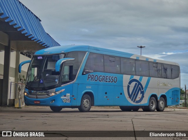 Auto Viação Progresso 6244 na cidade de Natal, Rio Grande do Norte, Brasil, por Elianderson Silva. ID da foto: 8565318.