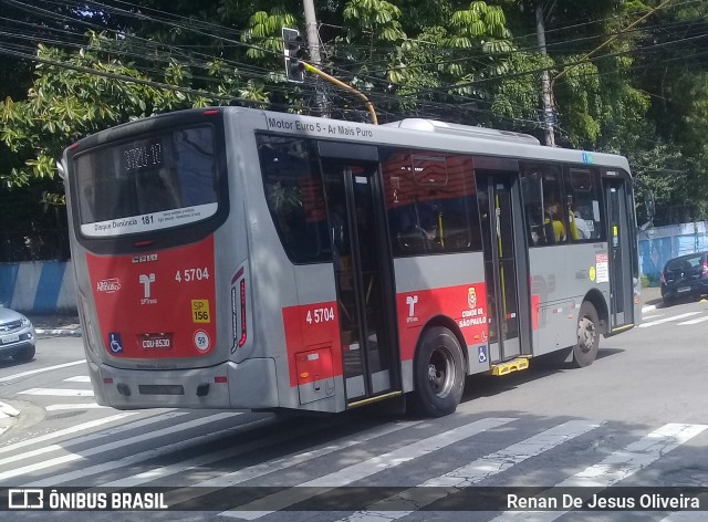 Allibus Transportes 4 5704 na cidade de São Paulo, São Paulo, Brasil, por Renan De Jesus Oliveira. ID da foto: 8565595.