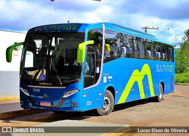 Viação Sul Minas 73220 na cidade de Alfenas, Minas Gerais, Brasil, por Lucas Elson de Oliveira. ID da foto: 8562931.