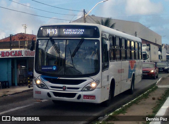 Reunidas Transportes Urbanos 0855 na cidade de Natal, Rio Grande do Norte, Brasil, por Dennis Paz. Número da foto: #8564164.