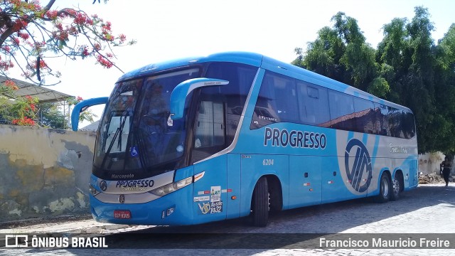 Auto Viação Progresso 6204 na cidade de São José do Belmonte, Pernambuco, Brasil, por Francisco Mauricio Freire. ID da foto: 8564710.