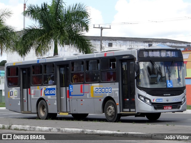 Auto Ônibus São João 23003 na cidade de Feira de Santana, Bahia, Brasil, por João Victor. ID da foto: 8563253.