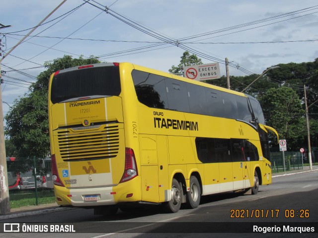 Viação Itapemirim 17201 na cidade de São José dos Campos, São Paulo, Brasil, por Rogerio Marques. ID da foto: 8565616.