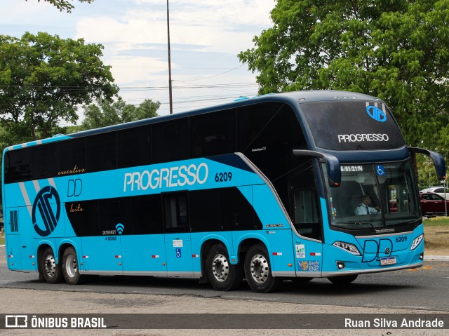 Auto Viação Progresso 6209 na cidade de Teresina, Piauí, Brasil, por Ruan Silva Andrade. ID da foto: 8564430.