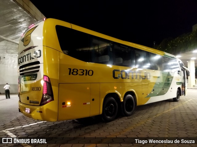 Empresa Gontijo de Transportes 18310 na cidade de Belo Horizonte, Minas Gerais, Brasil, por Tiago Wenceslau de Souza. ID da foto: 8563634.