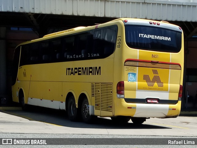 Viação Itapemirim 8651 na cidade de Niterói, Rio de Janeiro, Brasil, por Rafael Lima. ID da foto: 8564820.