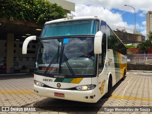 Empresa Gontijo de Transportes 14035 na cidade de Belo Horizonte, Minas Gerais, Brasil, por Tiago Wenceslau de Souza. Número da foto: #8563523.