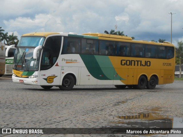 Empresa Gontijo de Transportes 17355 na cidade de Perdões, Minas Gerais, Brasil, por Marcos de Alcantara Pinto. Número da foto: #8562858.
