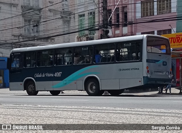 Viação Grande Vitória 4087 na cidade de Vitória, Espírito Santo, Brasil, por Sergio Corrêa. ID da foto: 8568772.