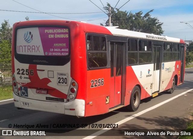 Expresso CampiBus 2256 na cidade de Campinas, São Paulo, Brasil, por Henrique Alves de Paula Silva. Número da foto: #8565759.