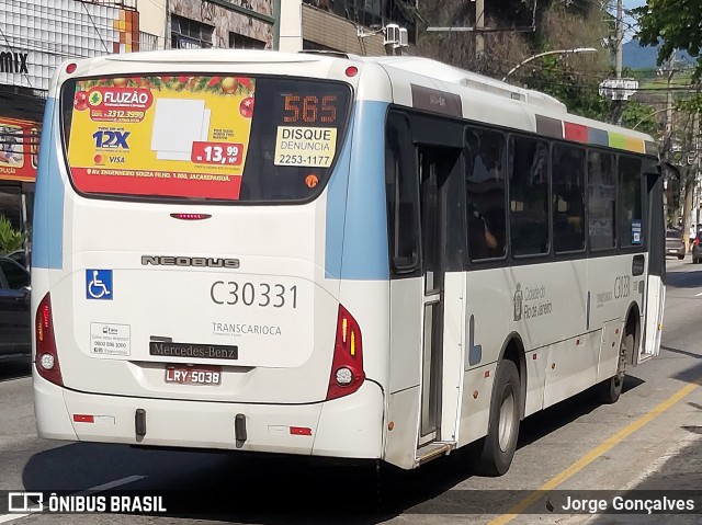 Transportes Futuro C30331 na cidade de Rio de Janeiro, Rio de Janeiro, Brasil, por Jorge Gonçalves. Número da foto: #8565676.