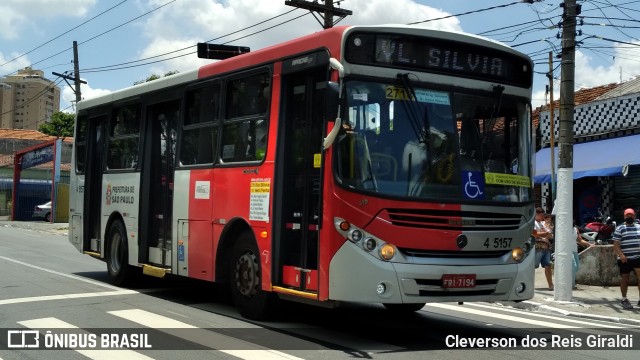 Allibus Transportes 4 5157 na cidade de São Paulo, São Paulo, Brasil, por Cleverson dos Reis Giraldi. Número da foto: #8567592.