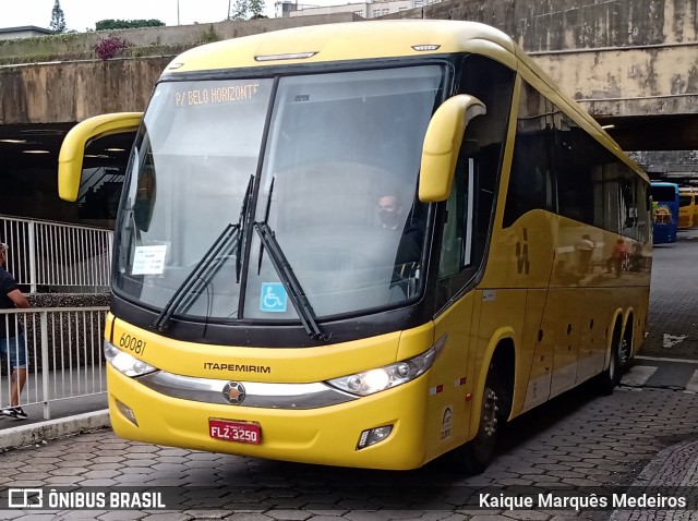 Viação Itapemirim 60081 na cidade de Belo Horizonte, Minas Gerais, Brasil, por Kaique Marquês Medeiros . Número da foto: #8565985.