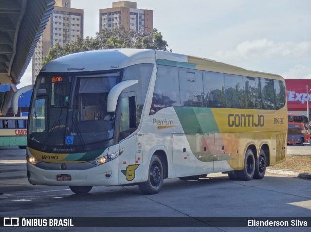 Empresa Gontijo de Transportes 18490 na cidade de Natal, Rio Grande do Norte, Brasil, por Elianderson Silva. ID da foto: 8569030.