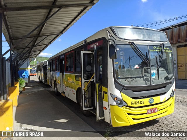 Viação Nilopolitana RJ 123.126 na cidade de Queimados, Rio de Janeiro, Brasil, por Walace dos Santos. ID da foto: 8567776.