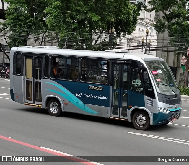 Viação Tabuazeiro 687 na cidade de Vitória, Espírito Santo, Brasil, por Sergio Corrêa. ID da foto: 8568679.