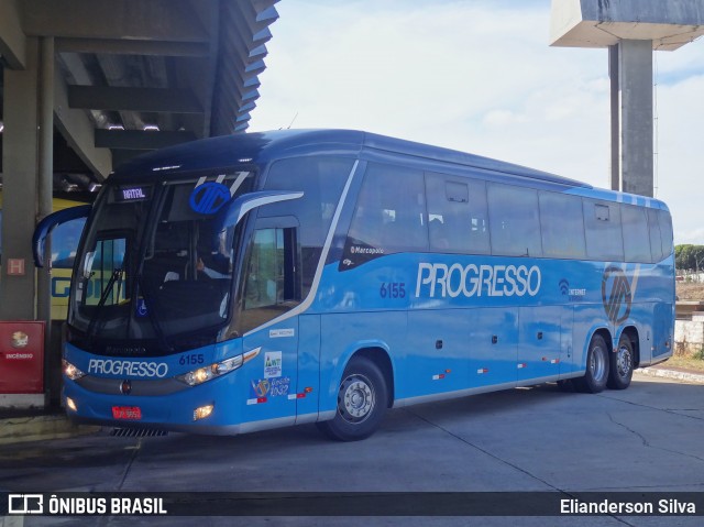 Auto Viação Progresso 6155 na cidade de Natal, Rio Grande do Norte, Brasil, por Elianderson Silva. Número da foto: #8569067.