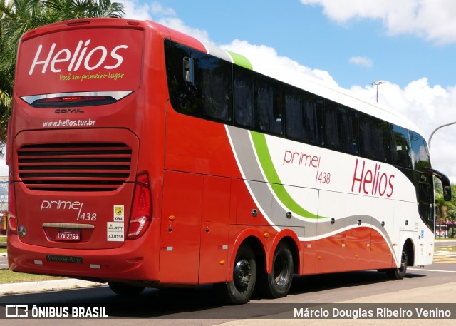 Helios Coletivos e Cargas 438 na cidade de Campo Grande, Mato Grosso do Sul, Brasil, por Márcio Douglas Ribeiro Venino. Número da foto: #8569077.