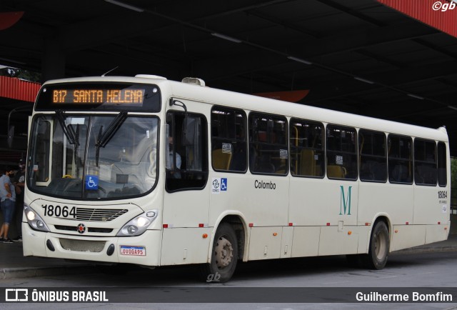 Viação Santo Ângelo 18064 na cidade de Colombo, Paraná, Brasil, por Guilherme Bomfim. ID da foto: 8567599.