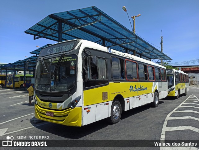 Viação Nilopolitana RJ 123.126 na cidade de Duque de Caxias, Rio de Janeiro, Brasil, por Walace dos Santos. ID da foto: 8567819.