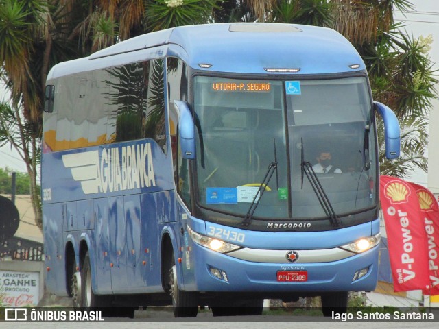 Viação Águia Branca 32430 na cidade de Eunápolis, Bahia, Brasil, por Iago Santos Santana. ID da foto: 8568373.