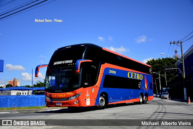 Viação Cetro 20008 na cidade de São Paulo, São Paulo, Brasil, por Michael  Alberto Vieira. Número da foto: #8565734.