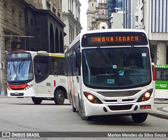 Evanil Transportes e Turismo RJ 132.147 na cidade de Rio de Janeiro, Rio de Janeiro, Brasil, por Marlon Mendes da Silva Souza. Número da foto: #8568131.