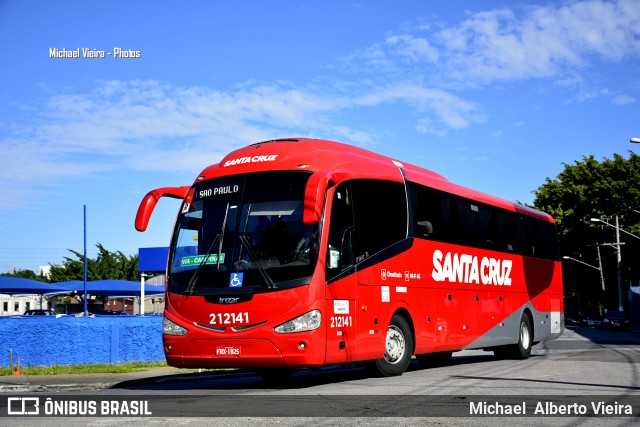 Viação Santa Cruz 212141 na cidade de São Paulo, São Paulo, Brasil, por Michael  Alberto Vieira. Número da foto: #8565745.